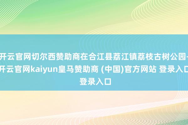 开云官网切尔西赞助商在合江县荔江镇荔枝古树公园-开云官网kaiyun皇马赞助商 (中国)官方网站 登录入口